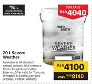 Fired Earth 20L Severe Weather