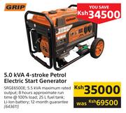 Grip 5.0 KVA 4 Stroke Petrol Electric Start Generator