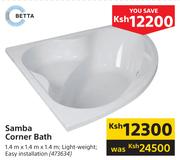 Betta Samba Corner Bath-1.4m x 1.4m x 1.4m