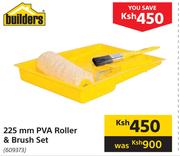 Builders 225mm PVA Roller & Brush Set