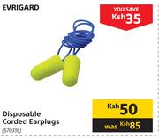 Evrigard Disposable Corded Earplugs