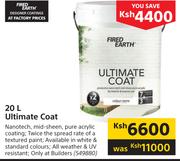 Fired Earth Ultimate Coat-20Ltr