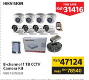 Hikvision 8 Channel 1TB CCTV Camera Kit 1080P