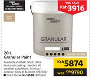 Fired Earth Granular Paint (Dried Ochre)-20Ltr