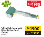 Lasher 1.8Kg Club Hammer & Brick Bolster Chisel Combo