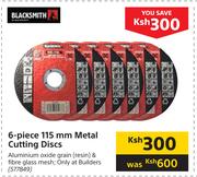 Blacksmith 6 Piece 115mm Metal Cutting Discs