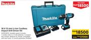 Makita 18V 13mm Li-Ion Cordless Impact Drill Driver Kit