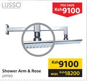 Lusso Shower Arm & Rose