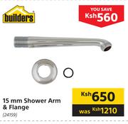 Builders 15mm Shower Arm & Flange