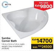 Betta Samba Corner Bath 1.4m x 1.4m x 1.4m