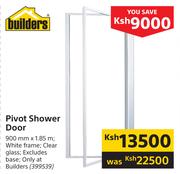 Builders Pivot Shower Door
