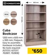 Home & Kitchen Cuba Bookcase 1200mm x 600mm x 300mm