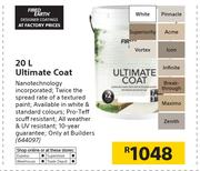 Fired Earth 20Ltr Ultimate Coat