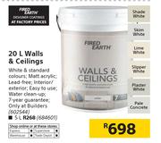 Fired Earth 20Ltr Walls & Ceilings