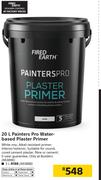 Fired Earth 20Ltr Painters Pro Water Based Plaster Primer
