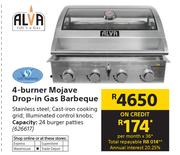 Alva 4-Burner Mojave Drop-In Gas Barbeque