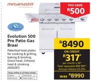 Megamaster Evolution 500 Pro Patio Gas Braai