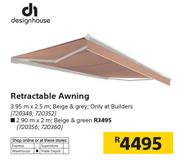 Designhouse Retractable Awning-2.90m x 2m