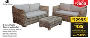 Design House 3-Piece Sicily Conversation Set