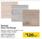 Baobab Floor Tile Range 500mm X 500mm-Per Sqm