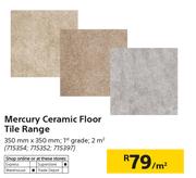 Mercury Ceramic FLoor Tile Range 350mm x 350mm-Per Sqm