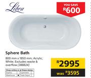 Libra Sphere Bath-800mm x 1850mm