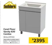 Builders Coral Floor Vanity 630 Combo White