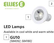 Ellies LED Lumps GU10-Each