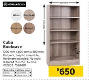 Home & Kitchen Cuba Bookcase-120mm x 600mm x 300mm