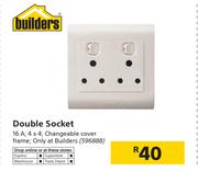Builders Double Socket 