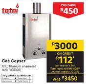 Totai Gas Geyser-12Ltr