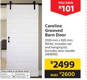 Caroline Grooved Barn Door-2100mm x 920mm