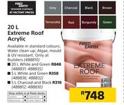Fired Earth 20Ltr Extreme Roof Acrylic (Charcoal & Black)