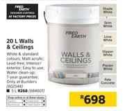 Fired Earth 5Ltr Walls & Ceilings