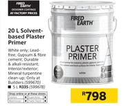 Fired Earth 20Ltr Solvent Based Plaster Primer