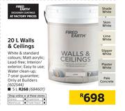 Fired Earth 5Ltr Walls & Ceilings