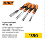 Grip 4 Piece Chisel Wood Set
