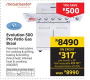Megamaster Evolution 500 Pro Patio Gas Braai