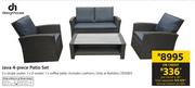 Design House Java 4 Piece Patio Set