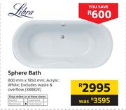 Libra Sphere Bath-800mm x 1850mm