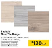Baobab Floor Tile Range-500mm x 500mm Per Sqm