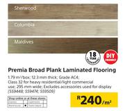 Premia Broad Plank Laminated Flooring-Per Sqm
