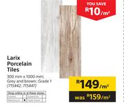 Larix Porcelain Tiles-300mm x 1000mm Per Sqm