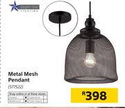 Bright Star Metal Mesh Pendant