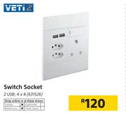 Veti 2 Switch Socket