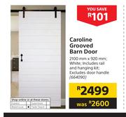 Caroline Grooved Barn Door-2100mm x 920mm