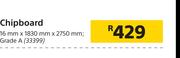 Chipboard-16mm x 1830mm x 2750mm