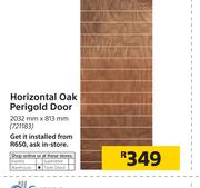 Horizontal Oak Perigold Door-2032mm x 813mm