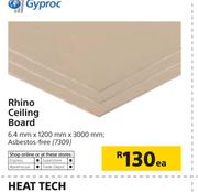 Gyproc Rhino Ceiling Board-6.4mm x 1200mm x 3000mm