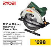 Ryobi 1250W 185mm Handyline Circular Saw HCS1250